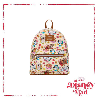 Loungefly Disney Dogs Flower Hearts Mini Backpack