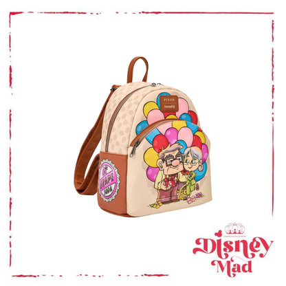 Loungefly Disney Pixar Up Carl & Ellie Balloon Cart Mini Backpack