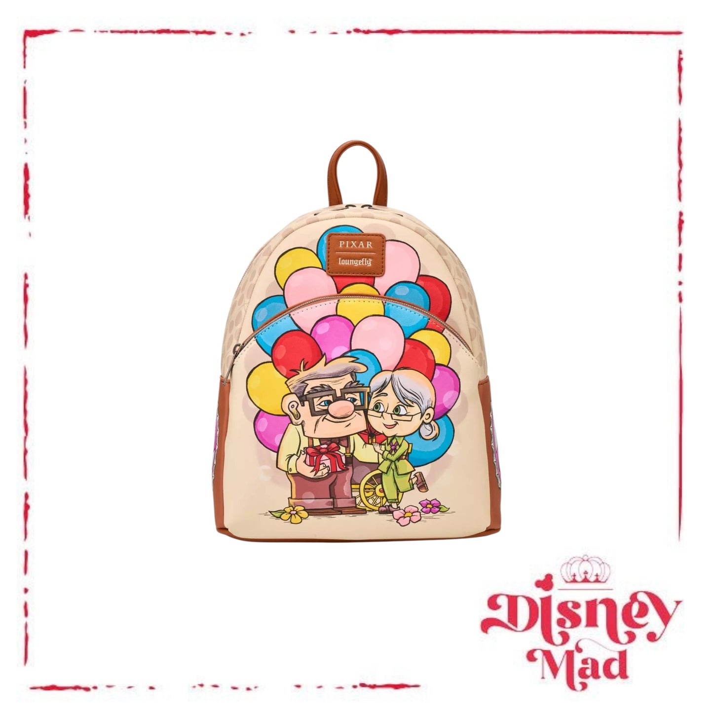 Loungefly Disney Pixar Up Carl & Ellie Balloon Cart Mini Backpack