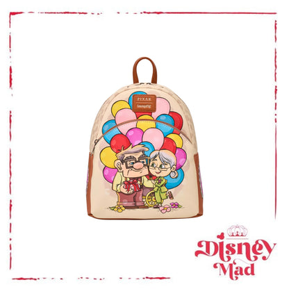 Loungefly Disney Pixar Up Carl & Ellie Balloon Cart Mini Backpack