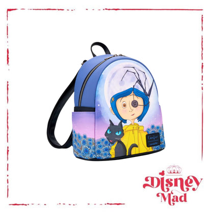 Loungefly Coraline Button Eye Flower Mini Backpack