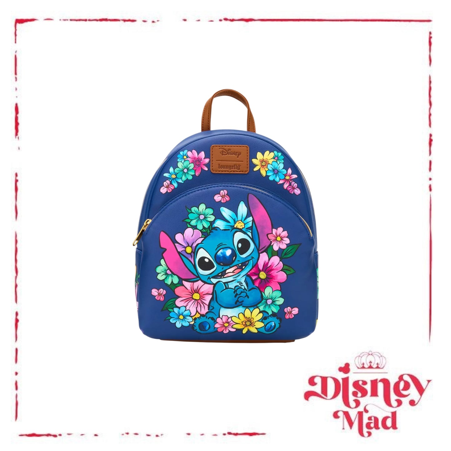 Loungefly Disney Stitch Flowers Mini Backpack