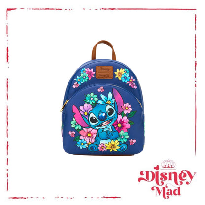Loungefly Disney Stitch Flowers Mini Backpack