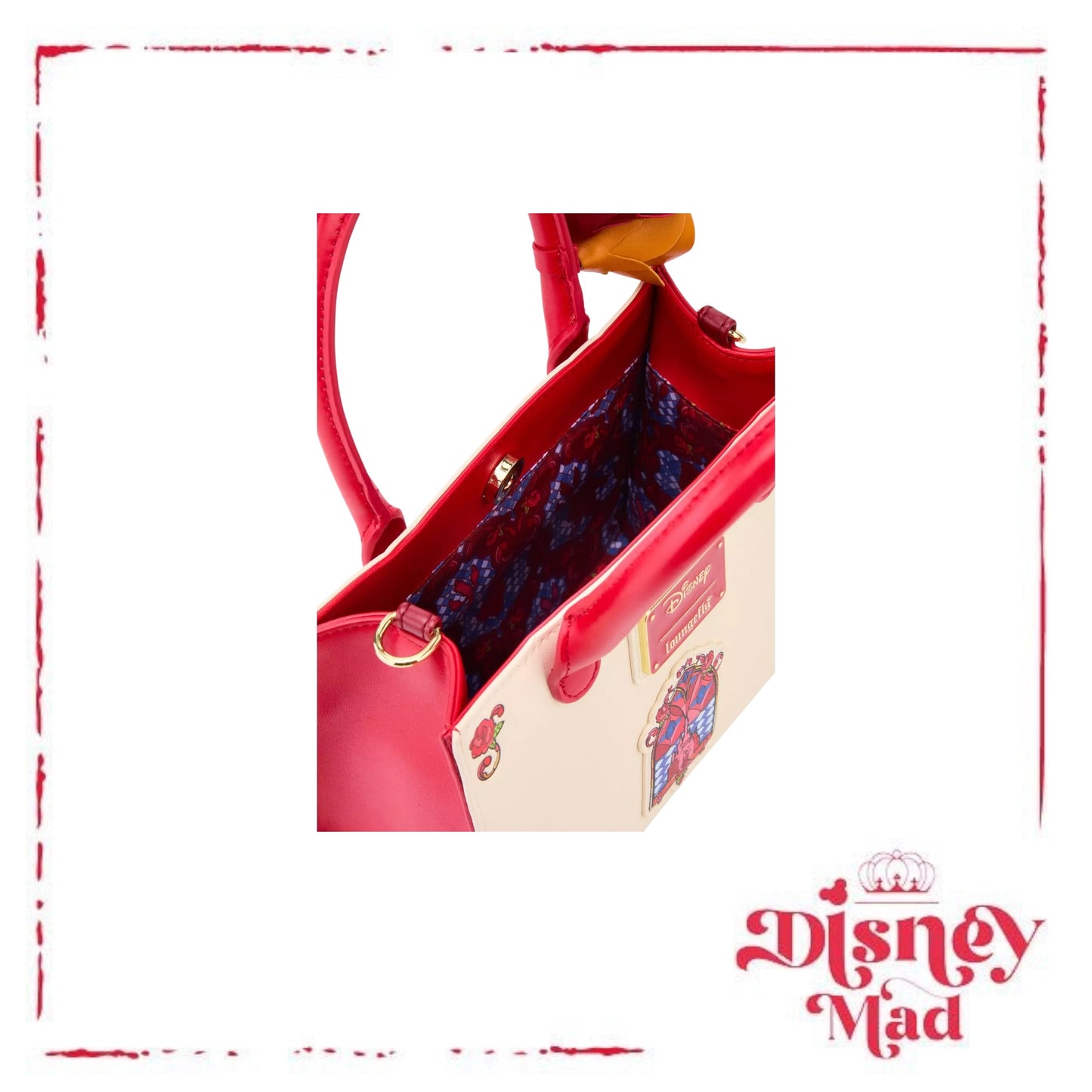 Loungefly Beauty and the Beast Belle Stained Glass Portrait Crossbody Bag- BoxLunch Exclusive