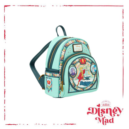 Loungefly Disney The Sword in the Stone Stained Glass Portrait Mini Backpack