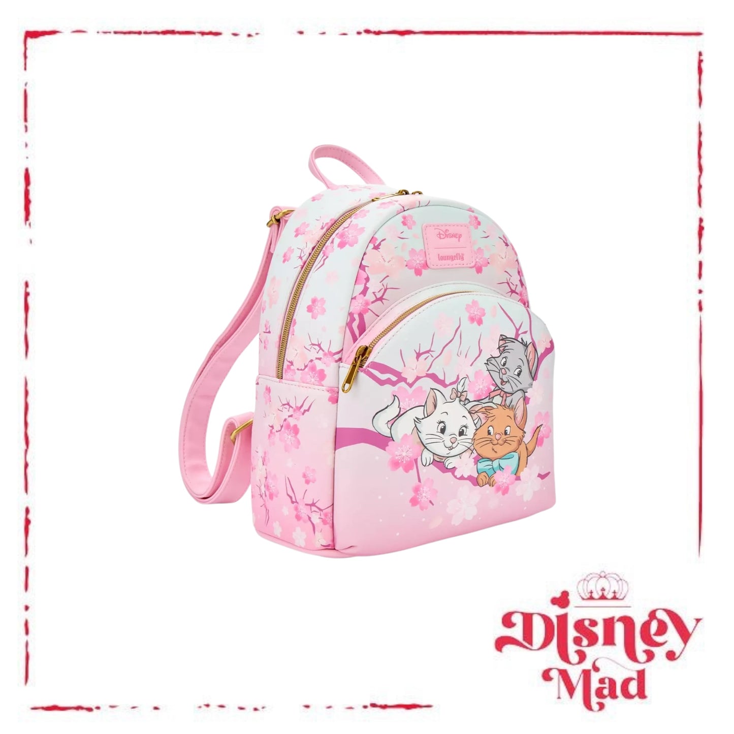 Loungefly Disney The Aristocats Kittens Cherry Blossom Mini Backpack