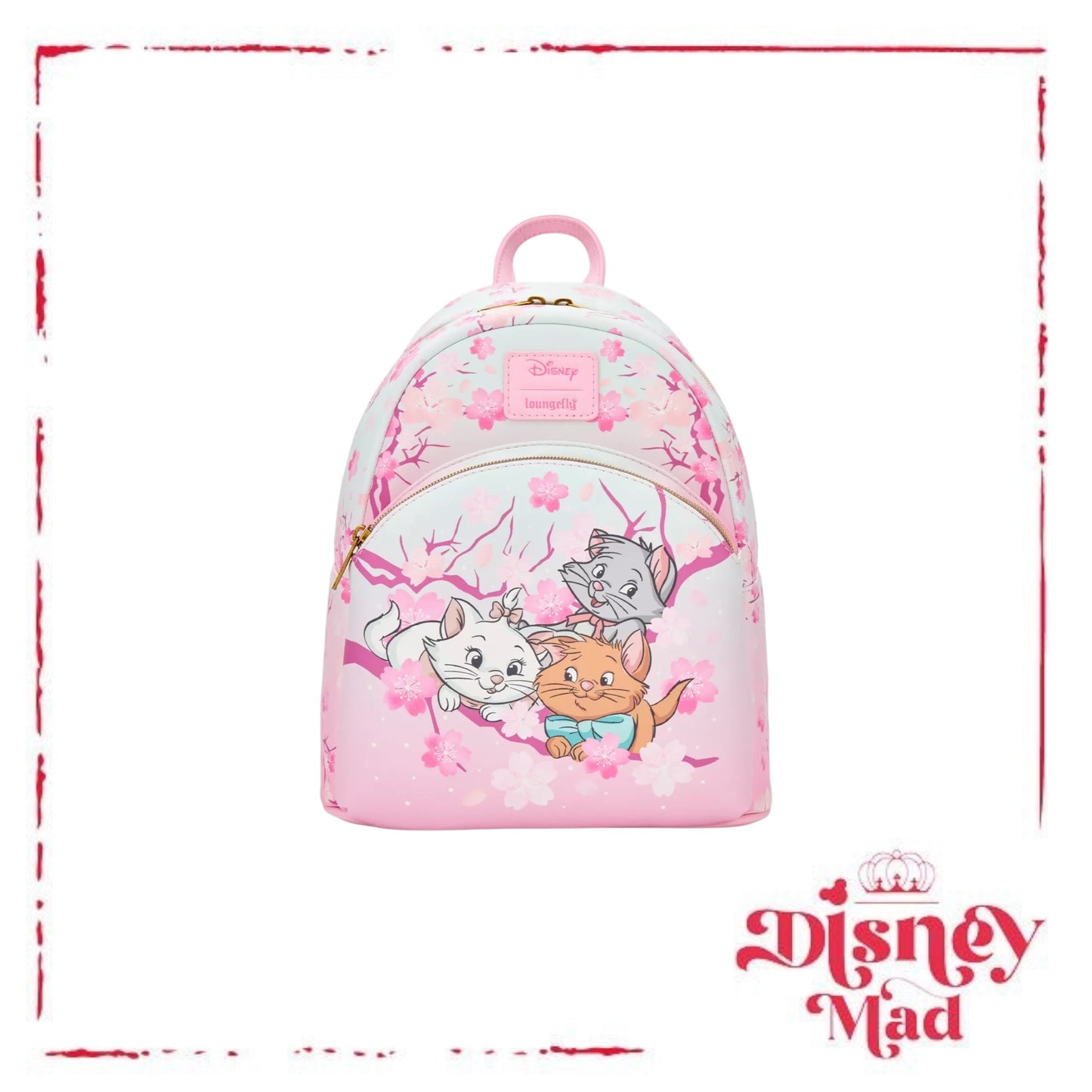Loungefly Disney The Aristocats Kittens Cherry Blossom Mini Backpack