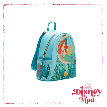 Loungefly Disney The Little Mermaid Moon Ocean Mini Backpack