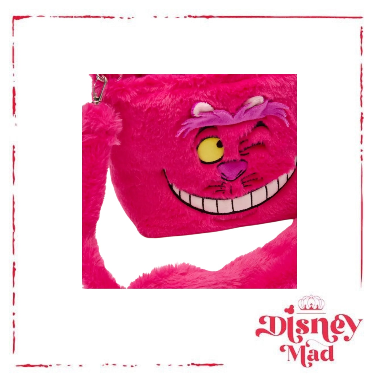 Cheshire Cat Plush Crossbody Bag – Alice in Wonderland - Disney Parks
