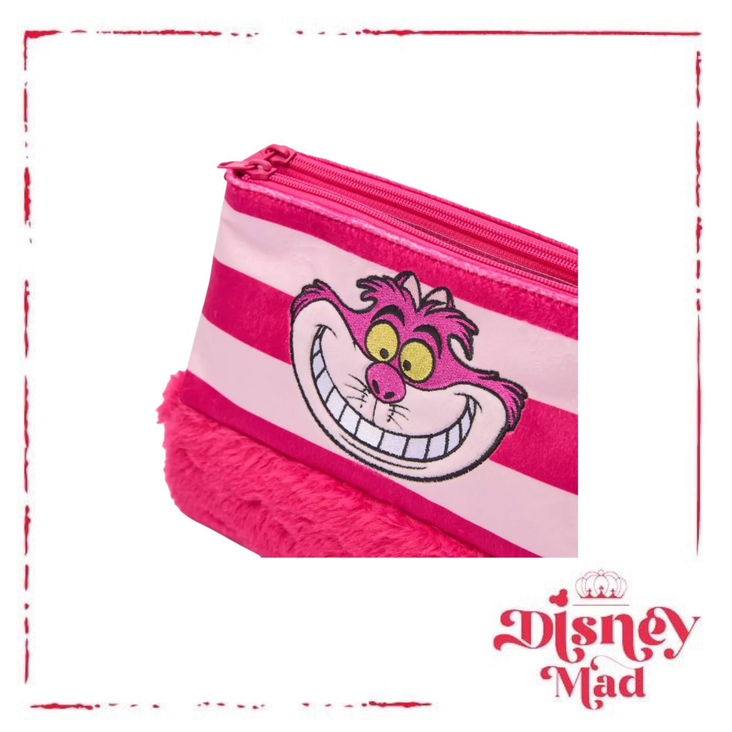 Disney Parks Cheshire Cat Plush Cosmetic Case – Alice in Wonderland