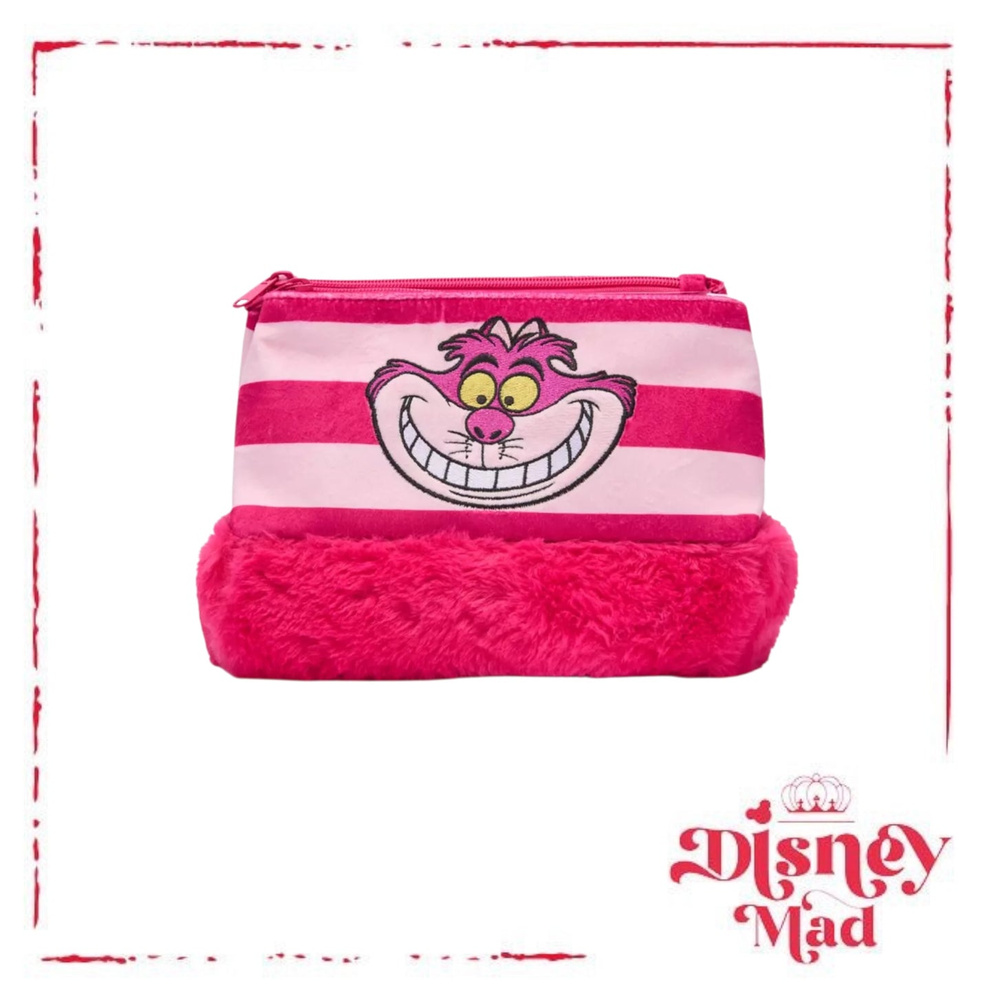 Disney Parks Cheshire Cat Plush Cosmetic Case – Alice in Wonderland