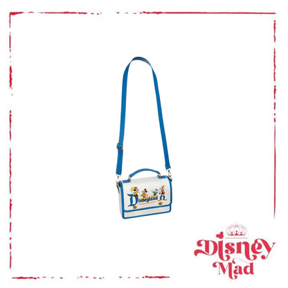 Mickey Mouse and Friends Loungefly Crossbody Bag – Disneyland 70th Anniversary