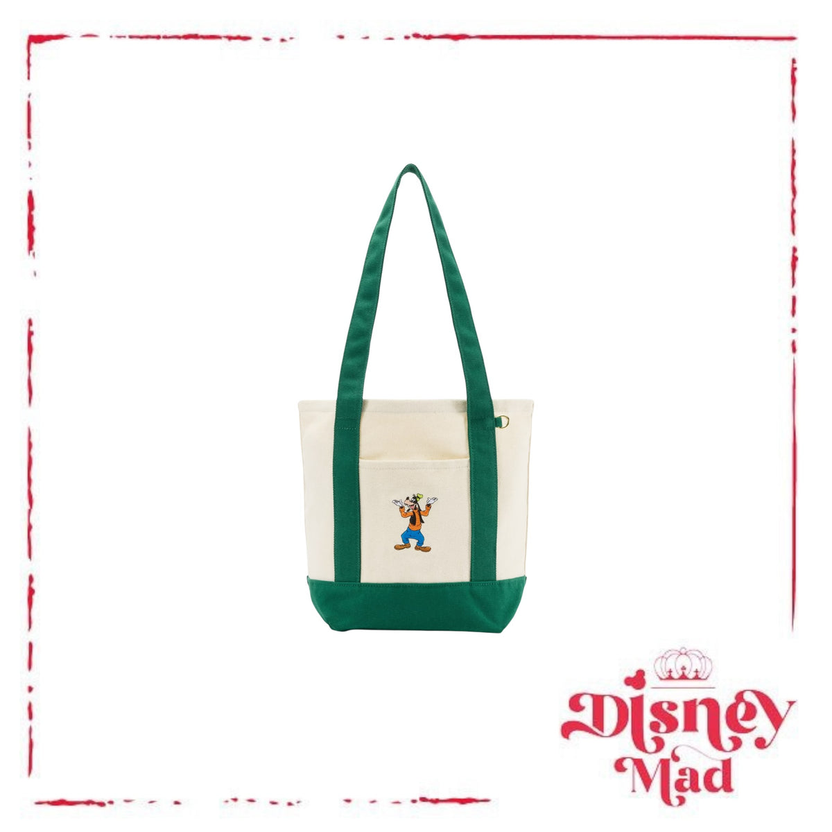 Goofy Canvas Tote Bag Disney Parks