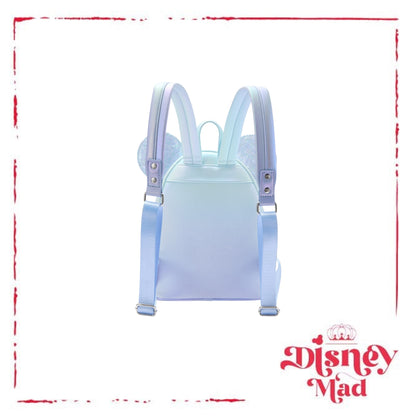 Loungefly Minnie Mouse Sequin Winter Blue Mini Backpack - Disney Parks