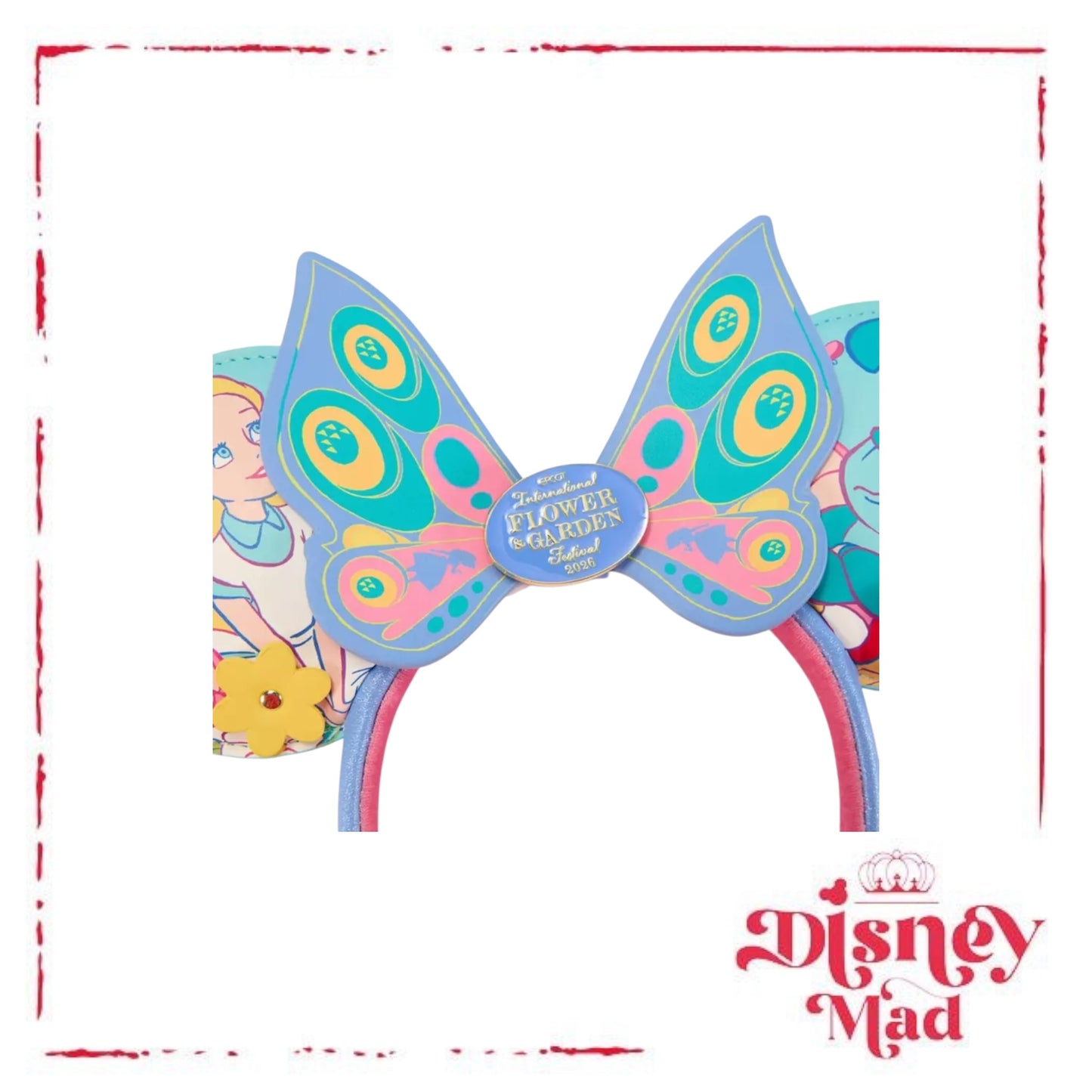 Alice in Wonderland Loungefly Ear Headband for Adults – EPCOT International Flower & Garden Festival 2026