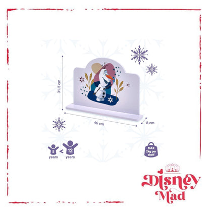 Disney Frozen Olaf Small Wall Mounted Shelf Storage Shelf Purple Finish