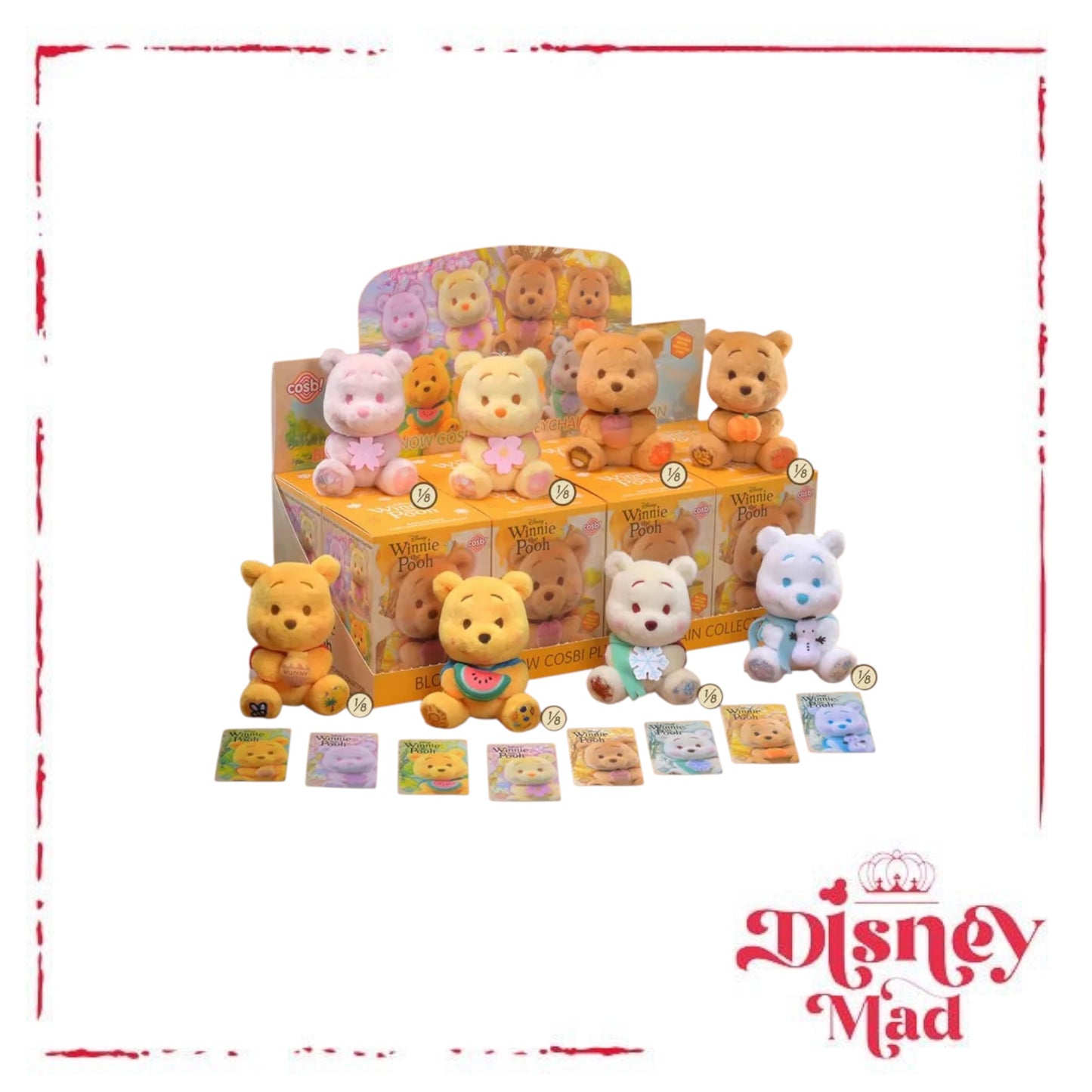 Hot Toys Disney Bloom To Snow Winnie the Pooh Cosbi Keychain - Disney Parks