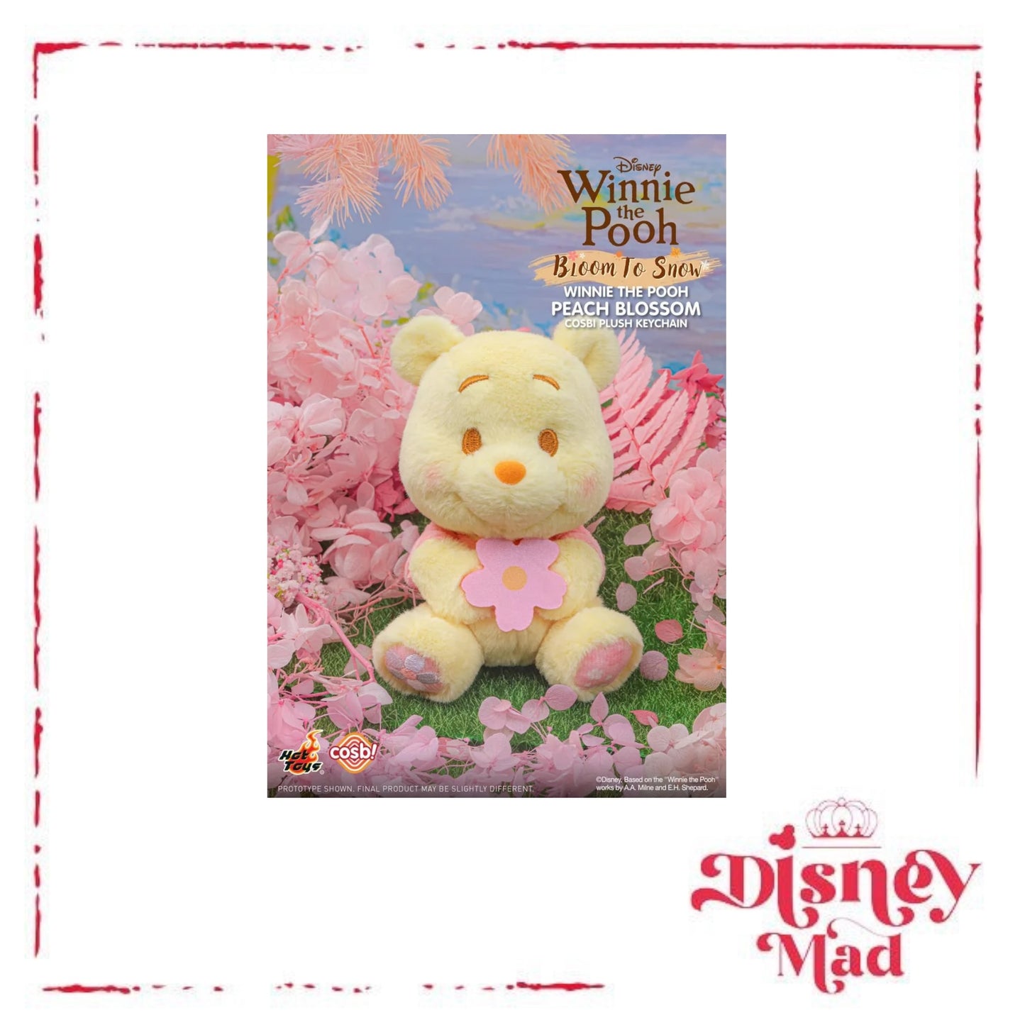 Hot Toys Disney Bloom To Snow Winnie the Pooh Cosbi Keychain - Disney Parks