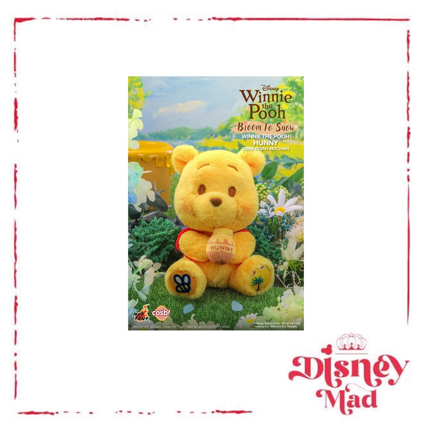 Hot Toys Disney Bloom To Snow Winnie the Pooh Cosbi Keychain - Disney Parks