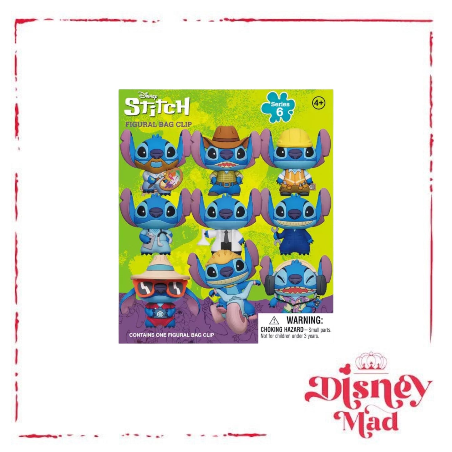 Disney's Stitch Series 6 Bag Clips