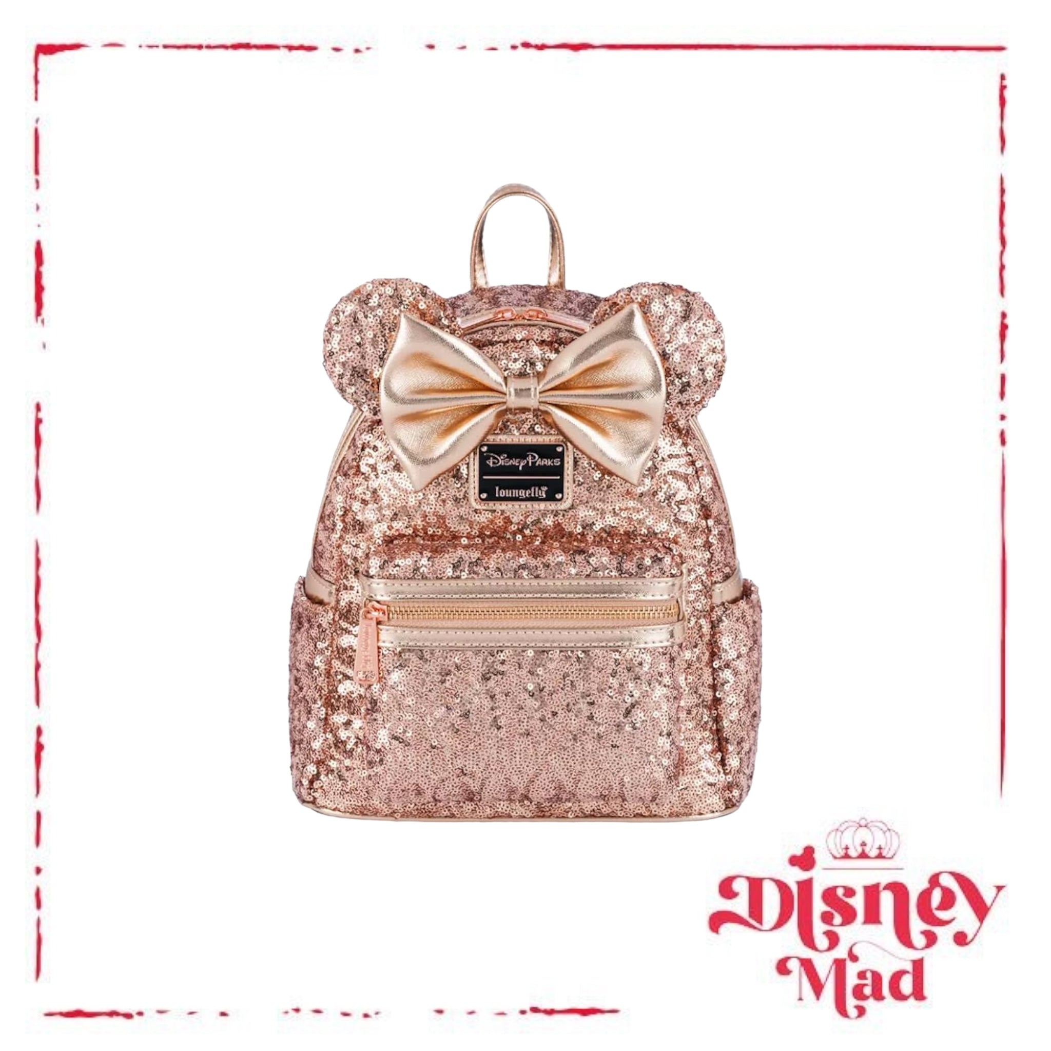 Disney minnie mouse store rose gold backpack