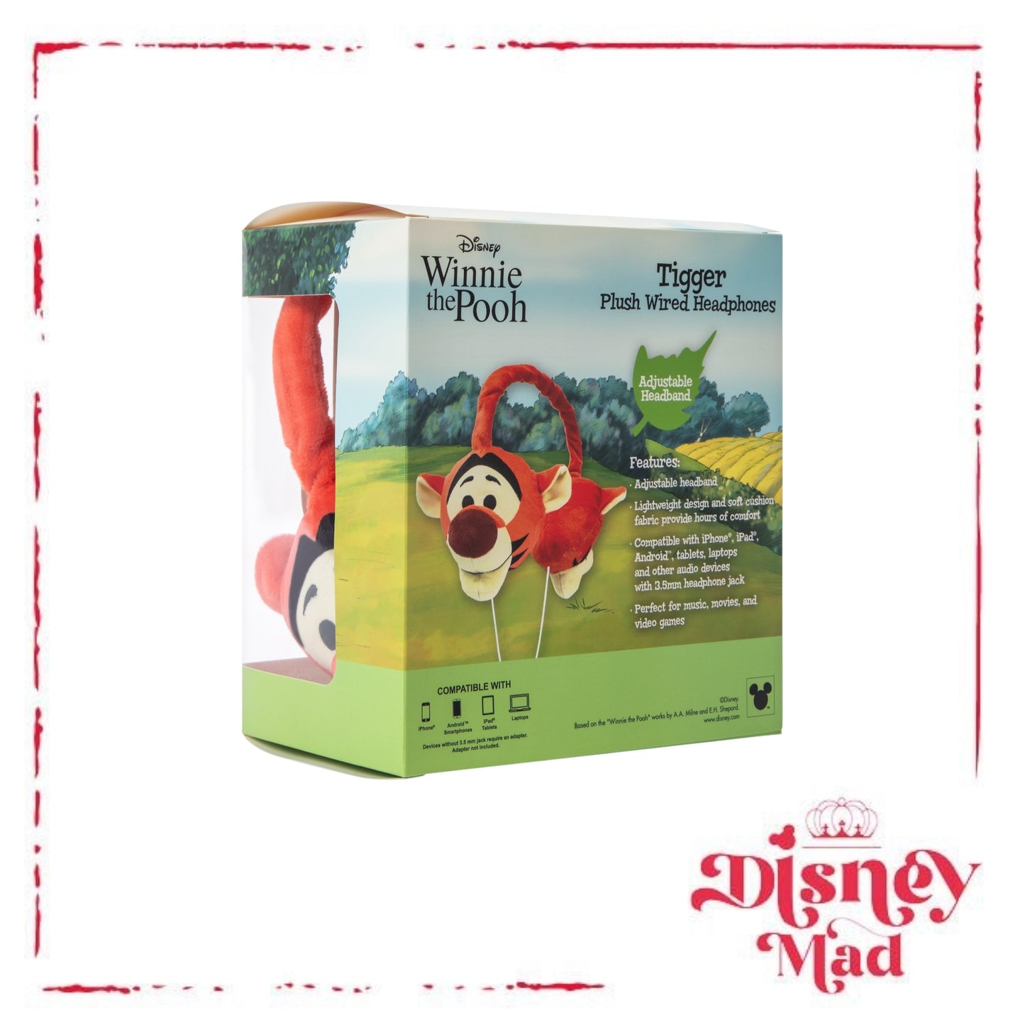 Disney Winnie The Pooh Tigger Plush Wired Headphones
