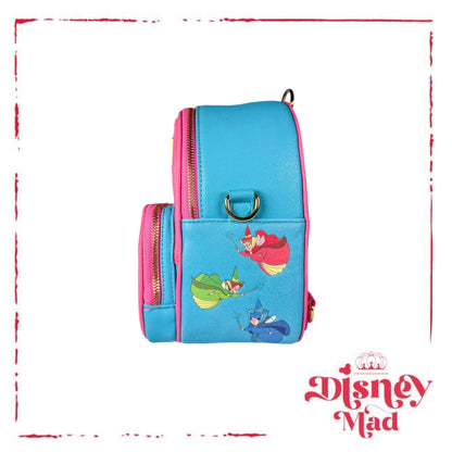 Make it Pink Make it Blue Sleeping Beauty Convertible Exclusive Loungefly Mini Backpack