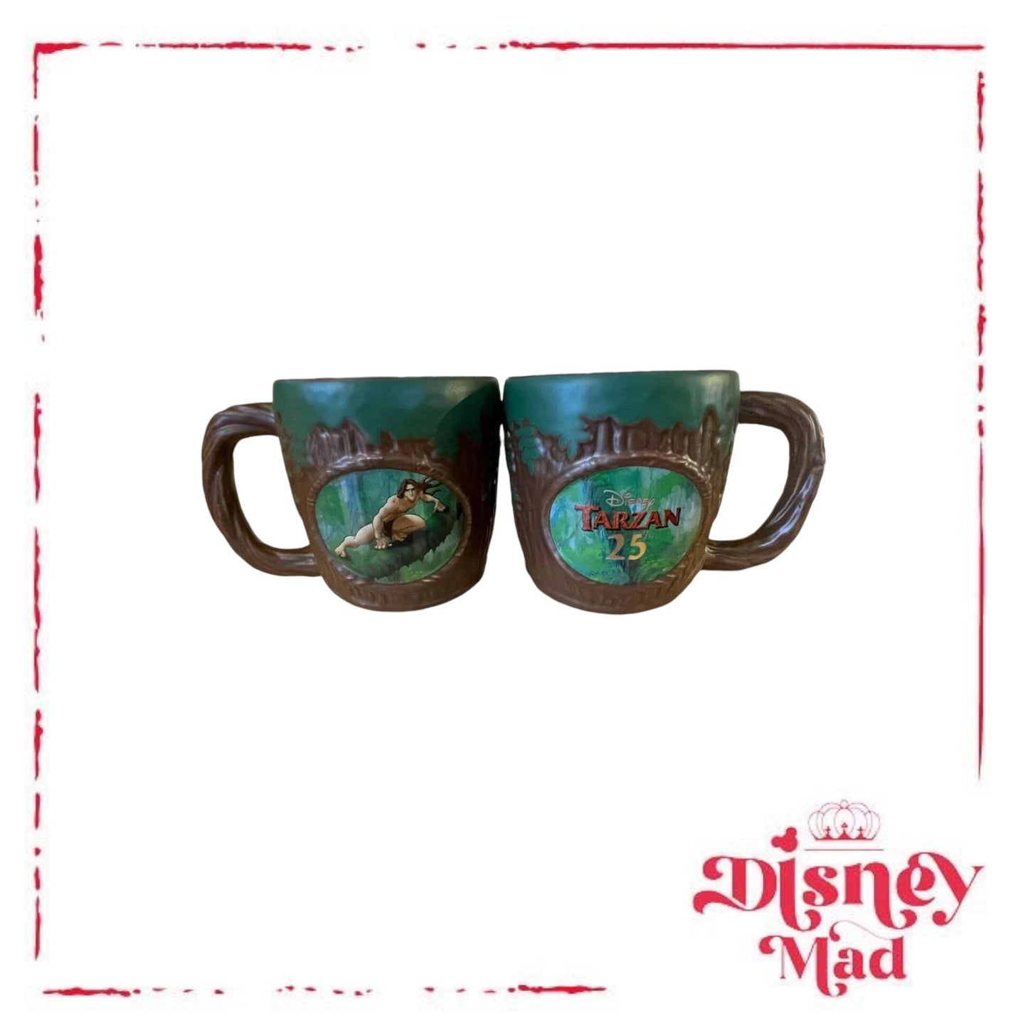 Disney Parks 25th Anniversary Tarzan Ceramic Mug - Disney Parks