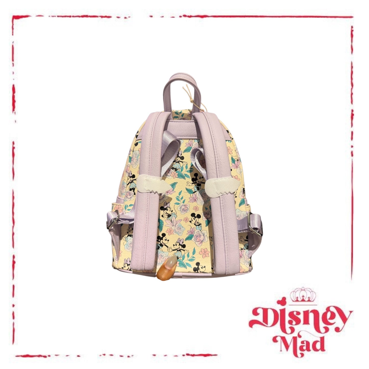 Loungefly Mickey and Minnie Mouse Floral Mini Backpack - Disney Parks