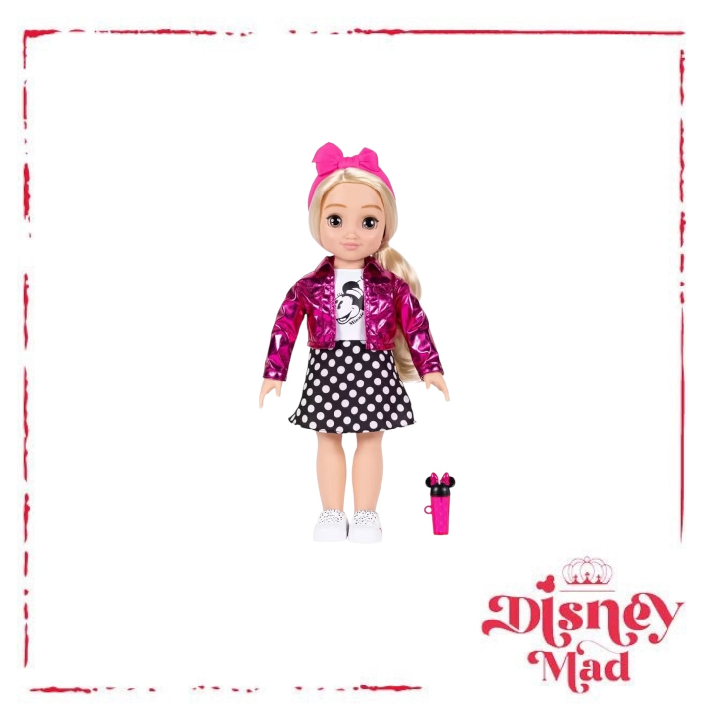 Disney ILY 4ever 18" Minnie Doll Pink Jacket Blonde Hair/Brown Eyes