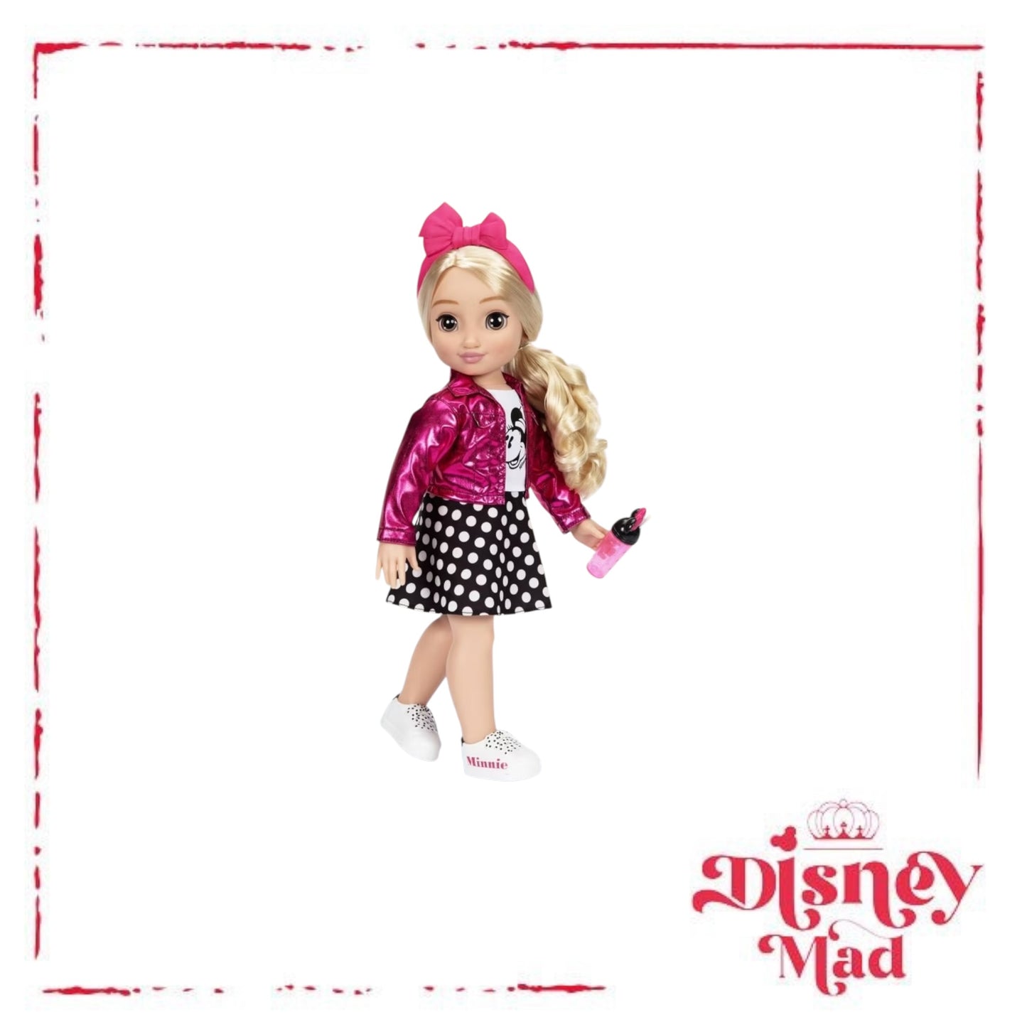 Disney ILY 4ever 18" Minnie Doll Pink Jacket Blonde Hair/Brown Eyes