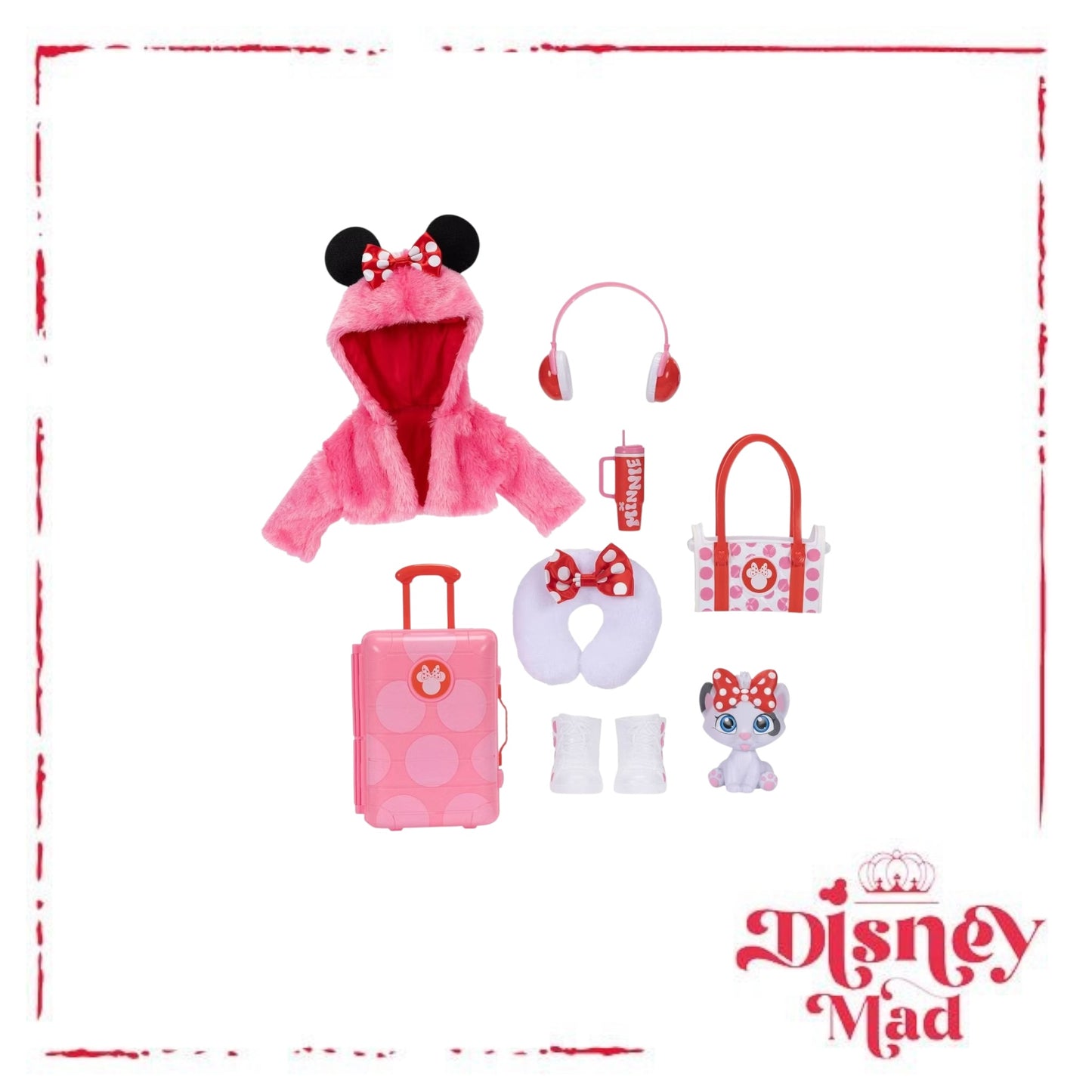 Disney ILY 4EVER Minnie Inspired Deluxe Travel Set - 18"