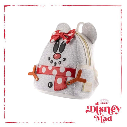 Disney Loungefly Minnie Mouse Snowman Cosplay Mini Backpack