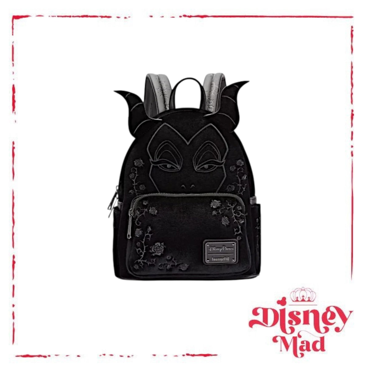 Loungefly Disney Parks Maleficent Velvet Cosplay Mini Backpack