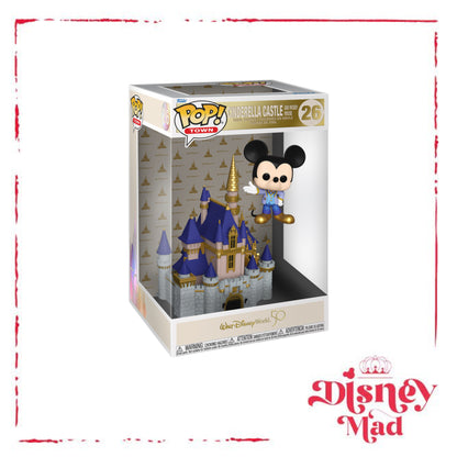 Disney World 50th Pop! Town – Cinderella Castle & Mickey Mouse Figure * slight box damadge