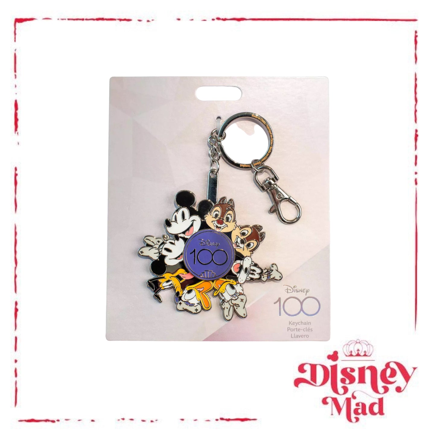 Mickey Mouse and Friends Disney100 Celebration Keychain - Disney Parks