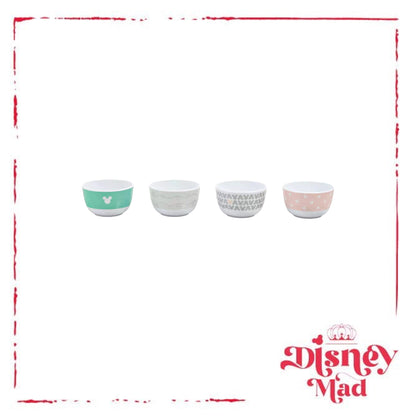 Mickey Mouse Pastel Bowls, Set of 4