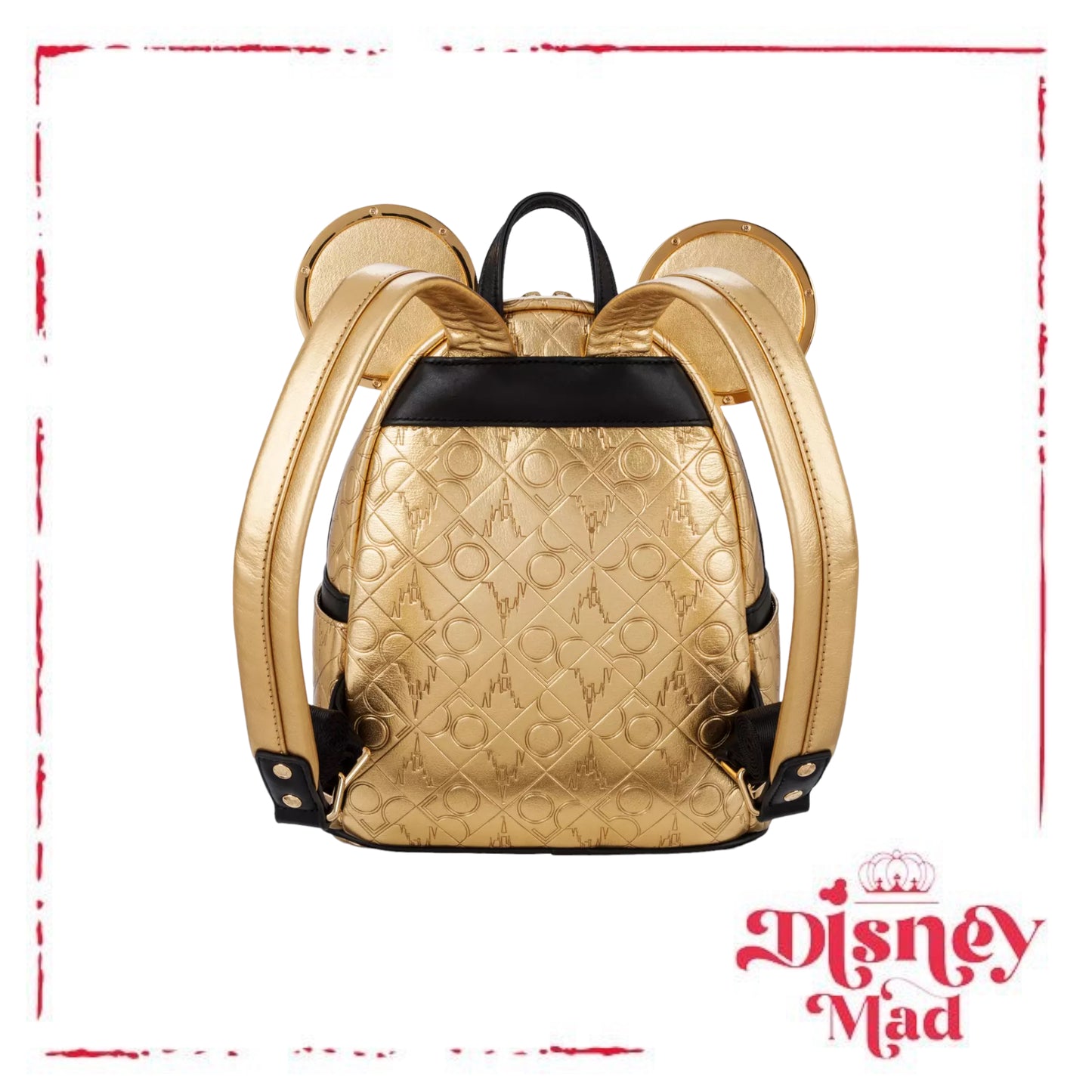 Loungefly Mickey Mouse 50th Anniversary Luxe Logo Mini Backpack