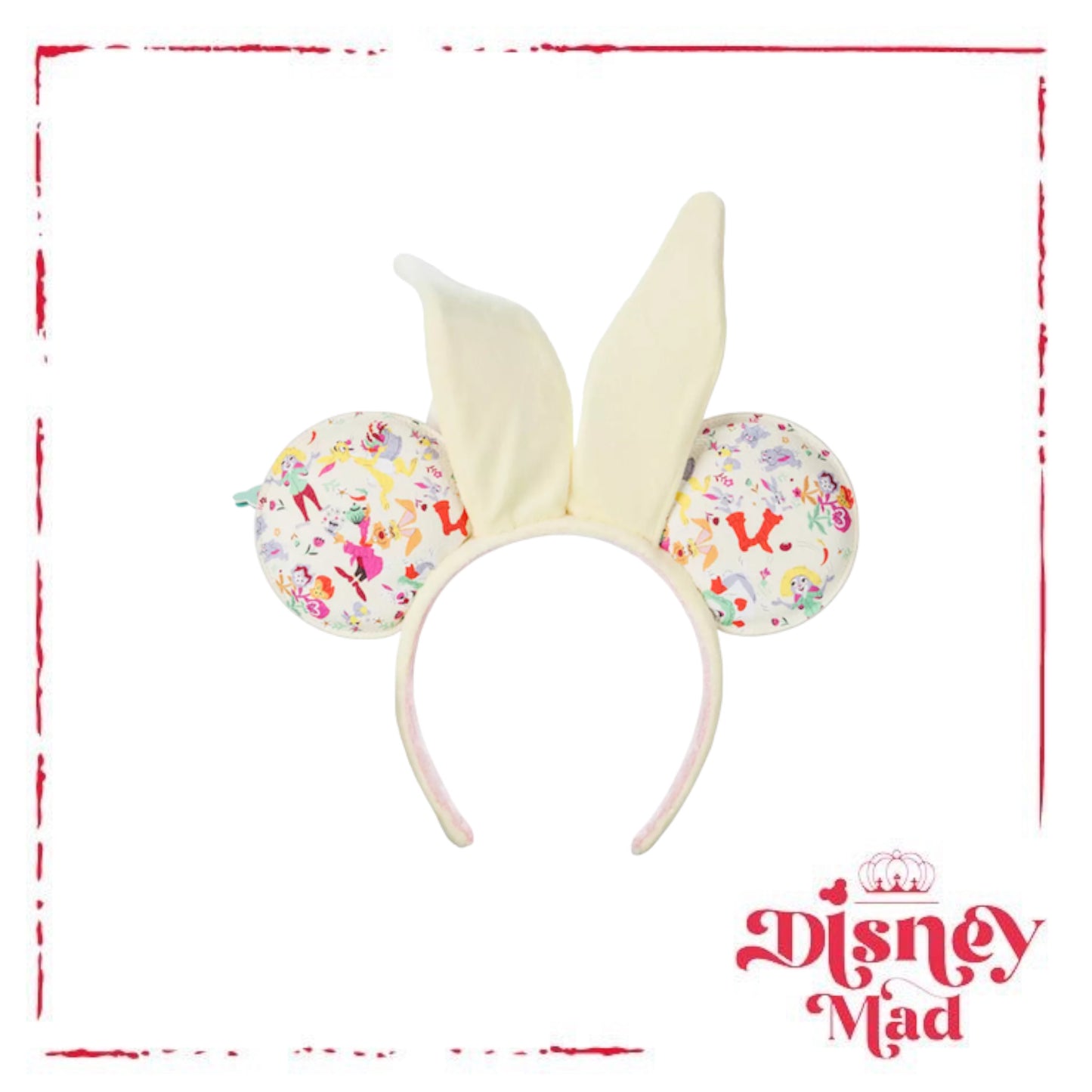 Disney Parks Minnie Mouse Reigning Rabbits Ear Headband