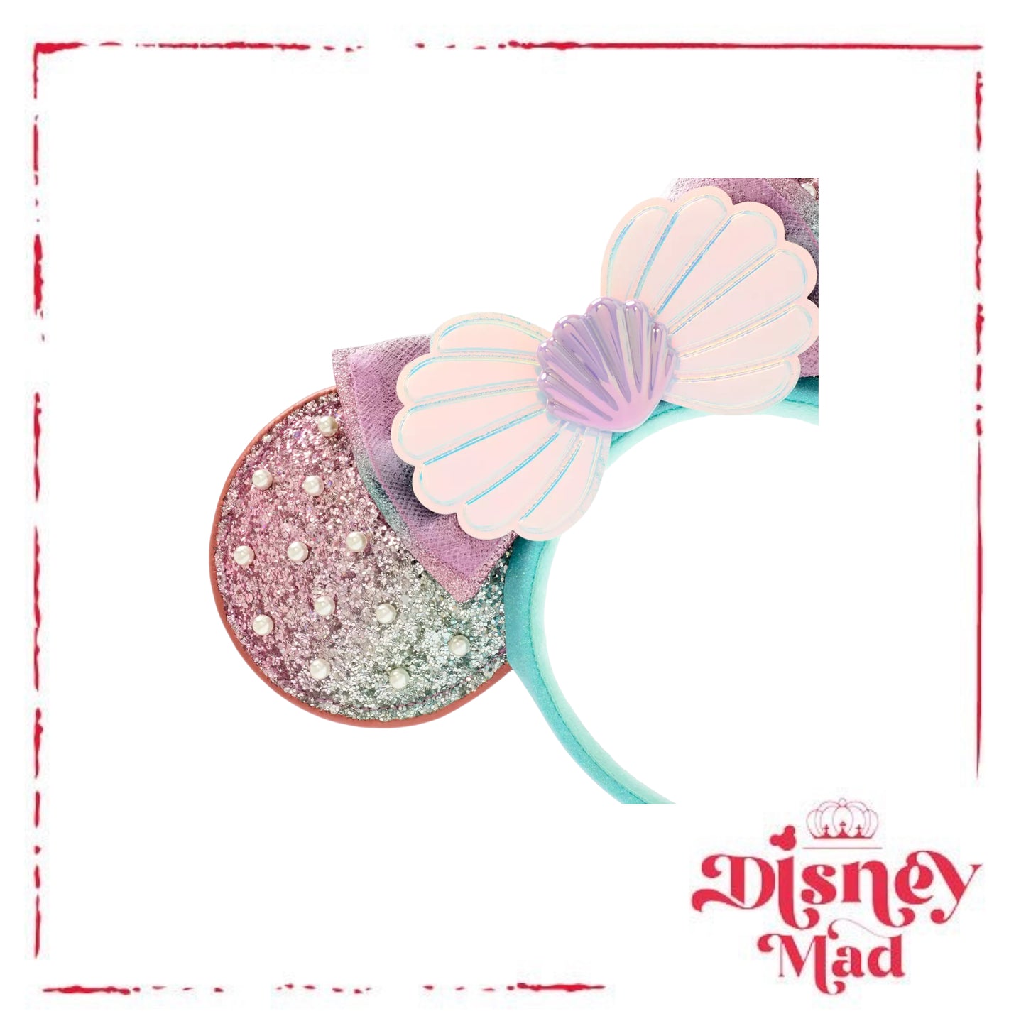 Disney Parks The Little Mermaid Minnie Mouse Ears Headband