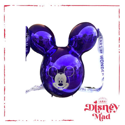 Mickey Balloon Disney 100 Years of Wonder Popcorn Bucket Purple - Disney Parks