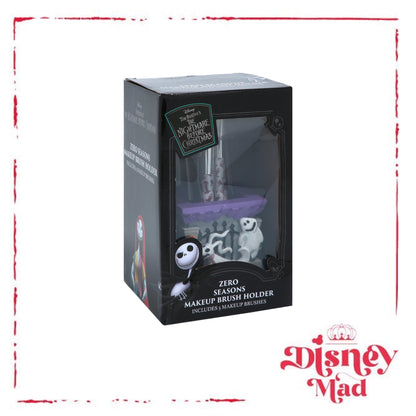 Disney's The Nightmare Before Christmas Zero Makeup Brush Set & Holder