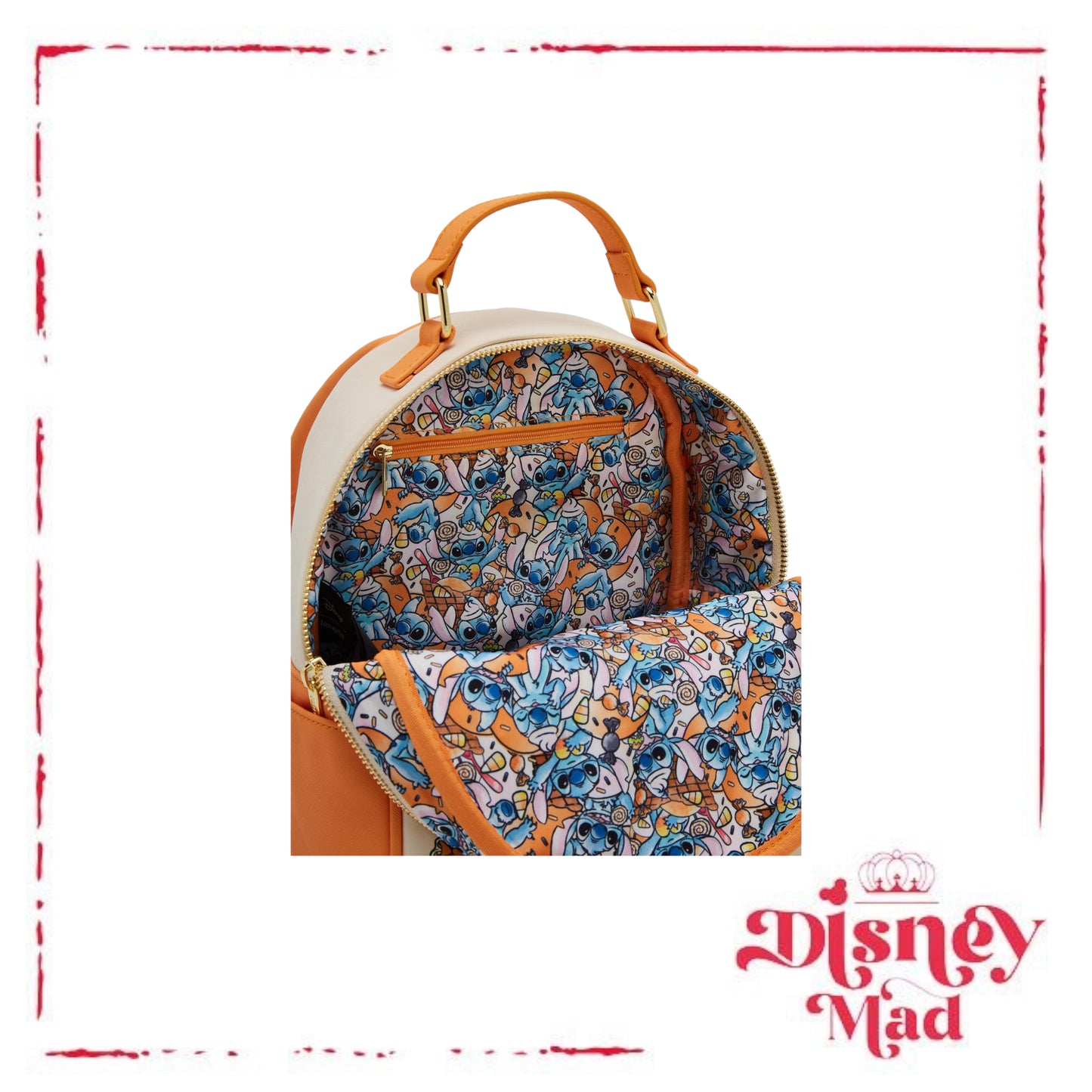 Loungefly Disney Lilo & Stitch Candy Corn Sundae Stitch Mini Backpack