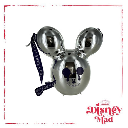 Mickey Balloon Disney 100 Years of Wonder Popcorn Bucket Silver - Disney Parks