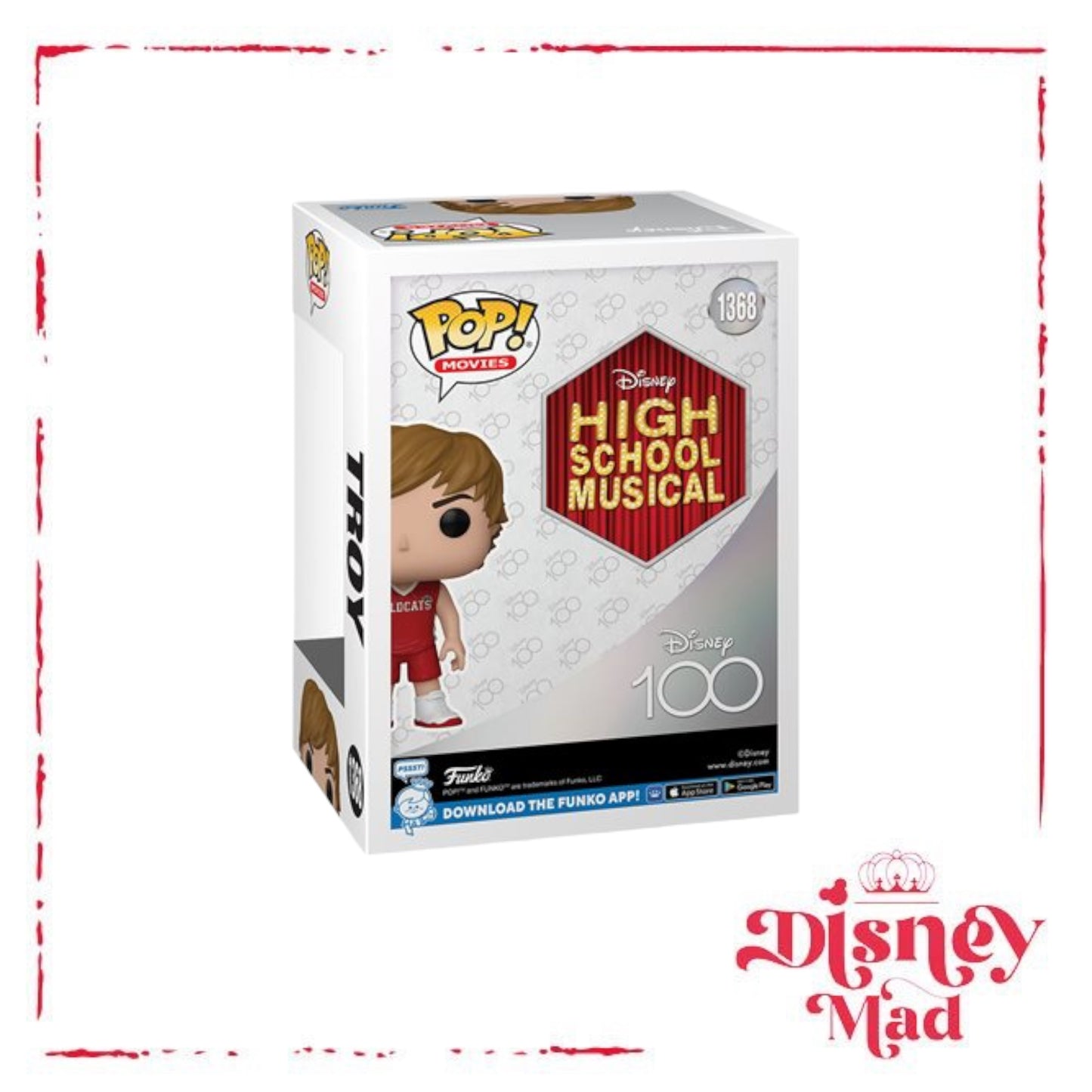 Disney 100 High School Musical Troy Funko Pop! Vinyl Figure #1368