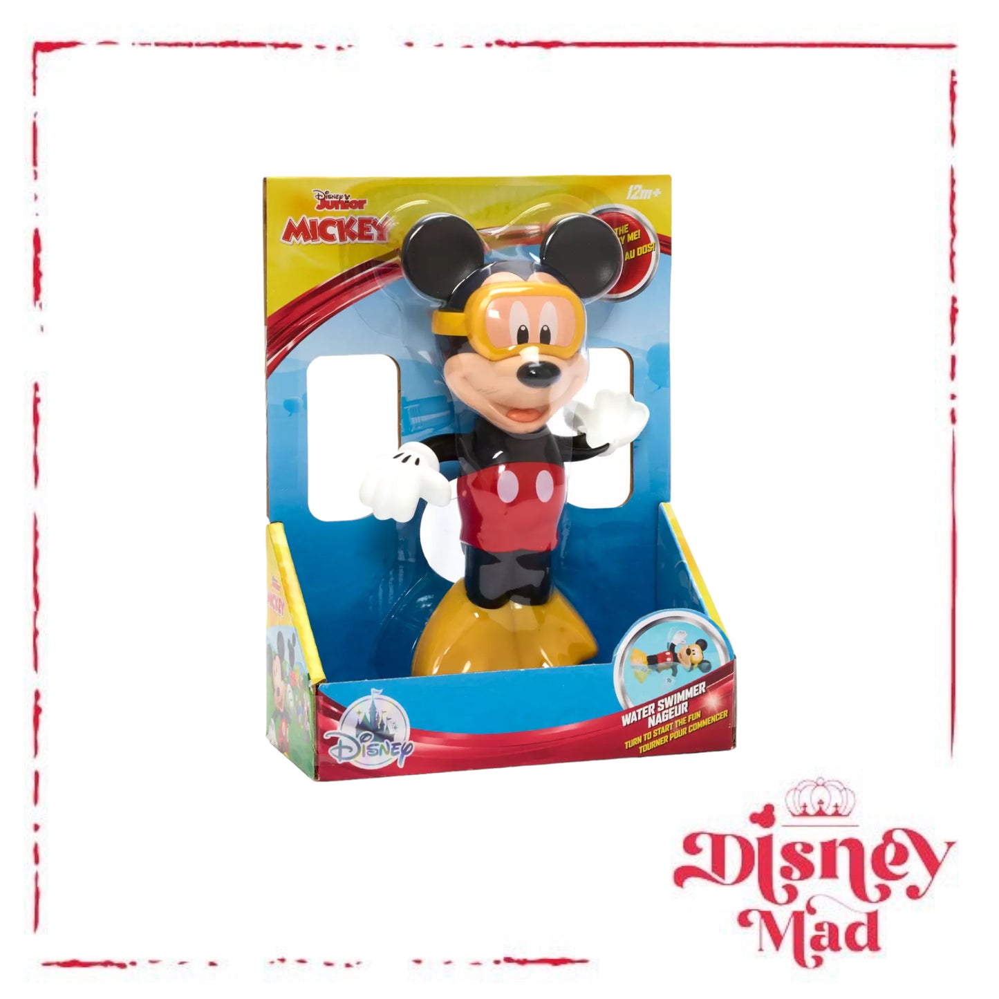 Disney Store Mickey Mouse Water Swimmer Toy