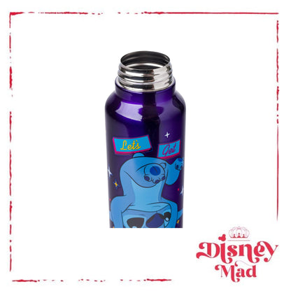 Silver Buffalo Lilo and Stitch Get Weird Stainless Steel Water bottle with Strap, 27-Ounces