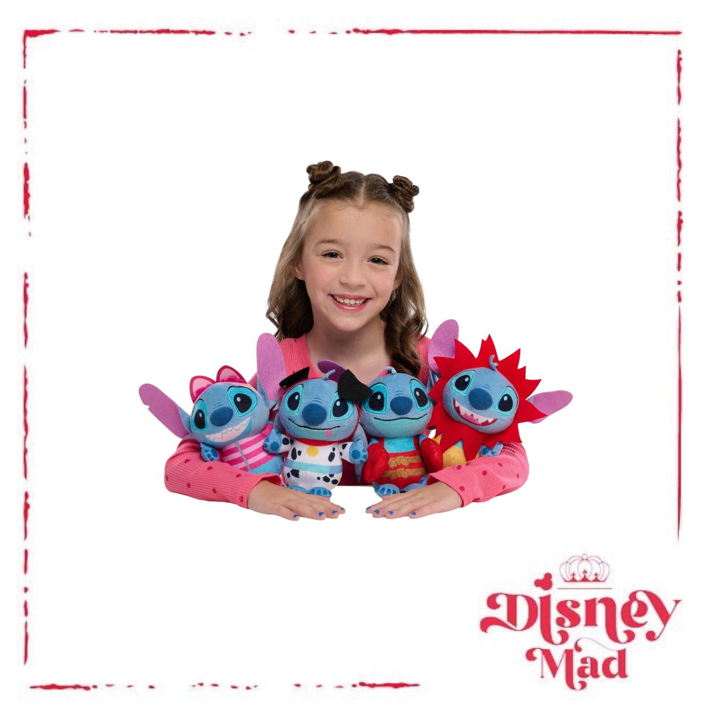 Disney100 Years of Wonder Stitch in Costume Small 8.5 Plush 4-piece Box