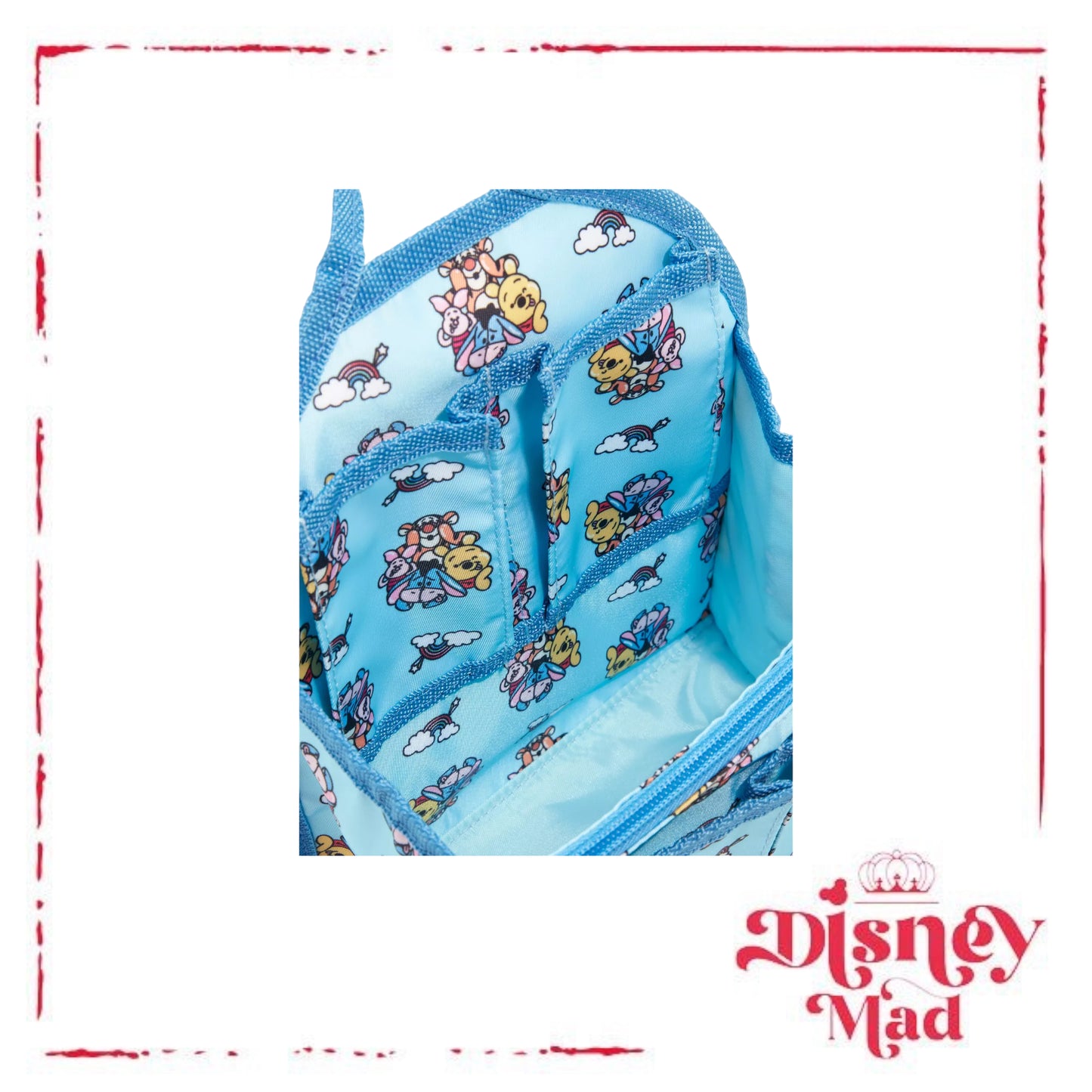 Disney Winnie The Pooh Friends & Rainbows Mini Backpack Organiser