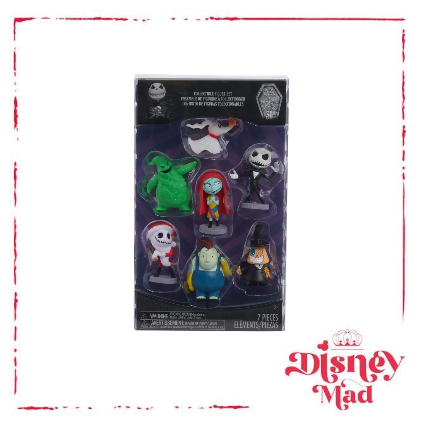 Disney Tim Burton's the Nightmare before Christmas 7-piece Collectible Figure Set